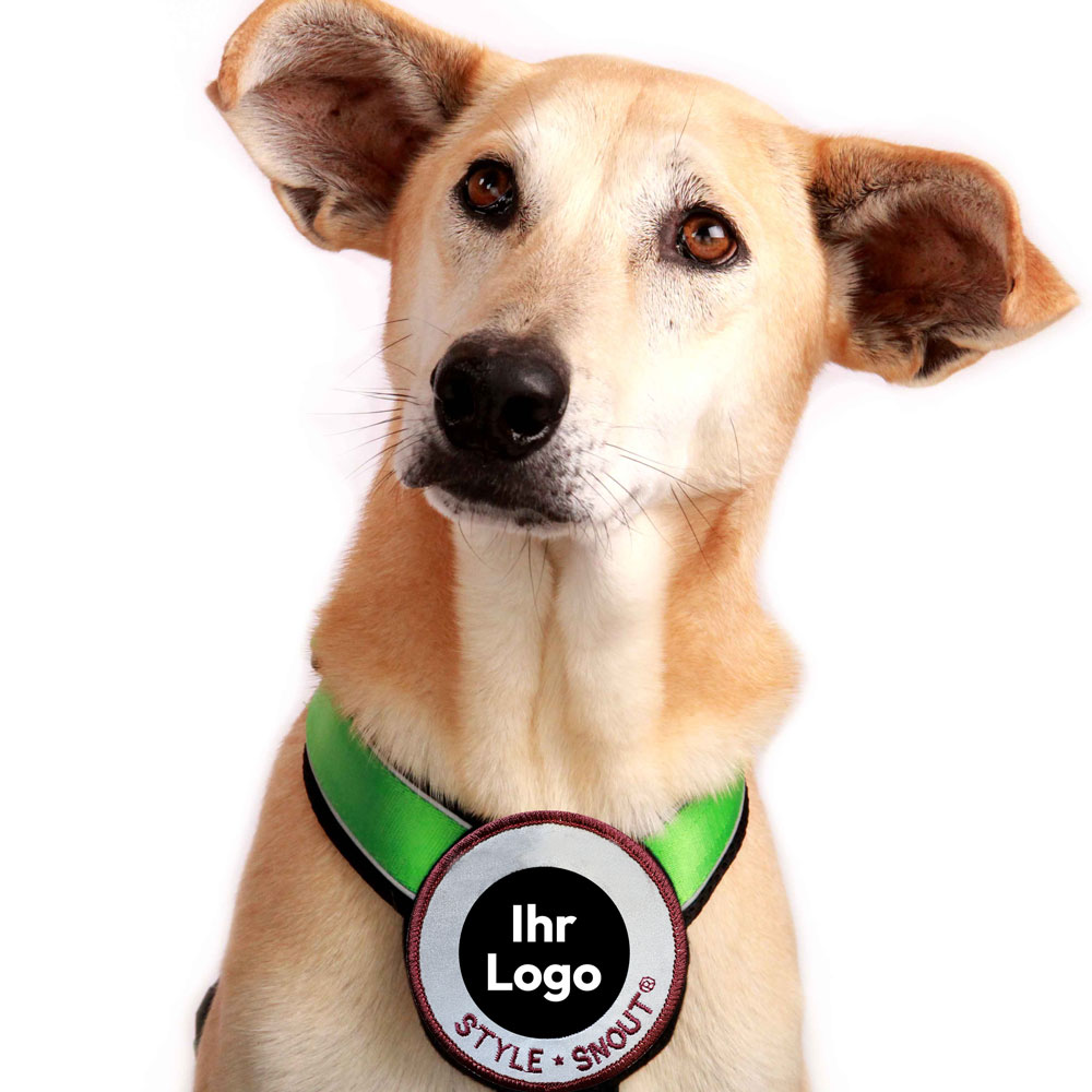 Firmenpatch für Sicherheitsgeschirr Hund Verein von StyleSnout